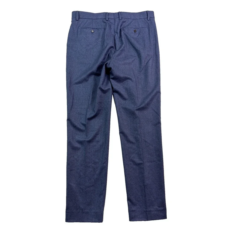 Banana Republic‎ 38x34 Blue Plaid Vitale Barberis Canonico Flannel Wool Pants